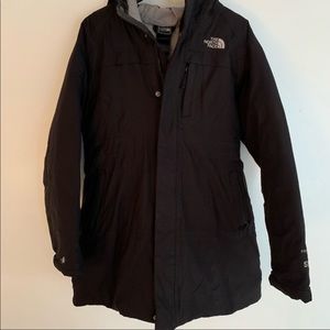 north face hyvent 550 down jacket girls medium